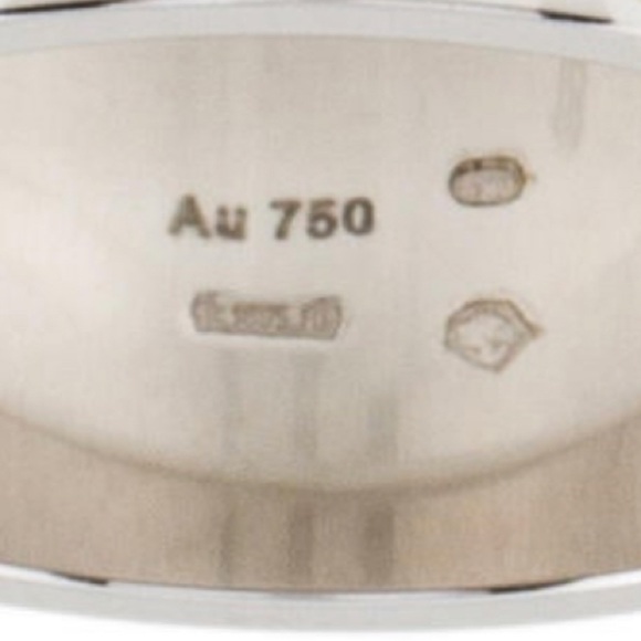 Authentic 18k Gold Icon WIDE Ring Size 8  (size18 in Italy) w/Original box etc - Picture 7 of 8
